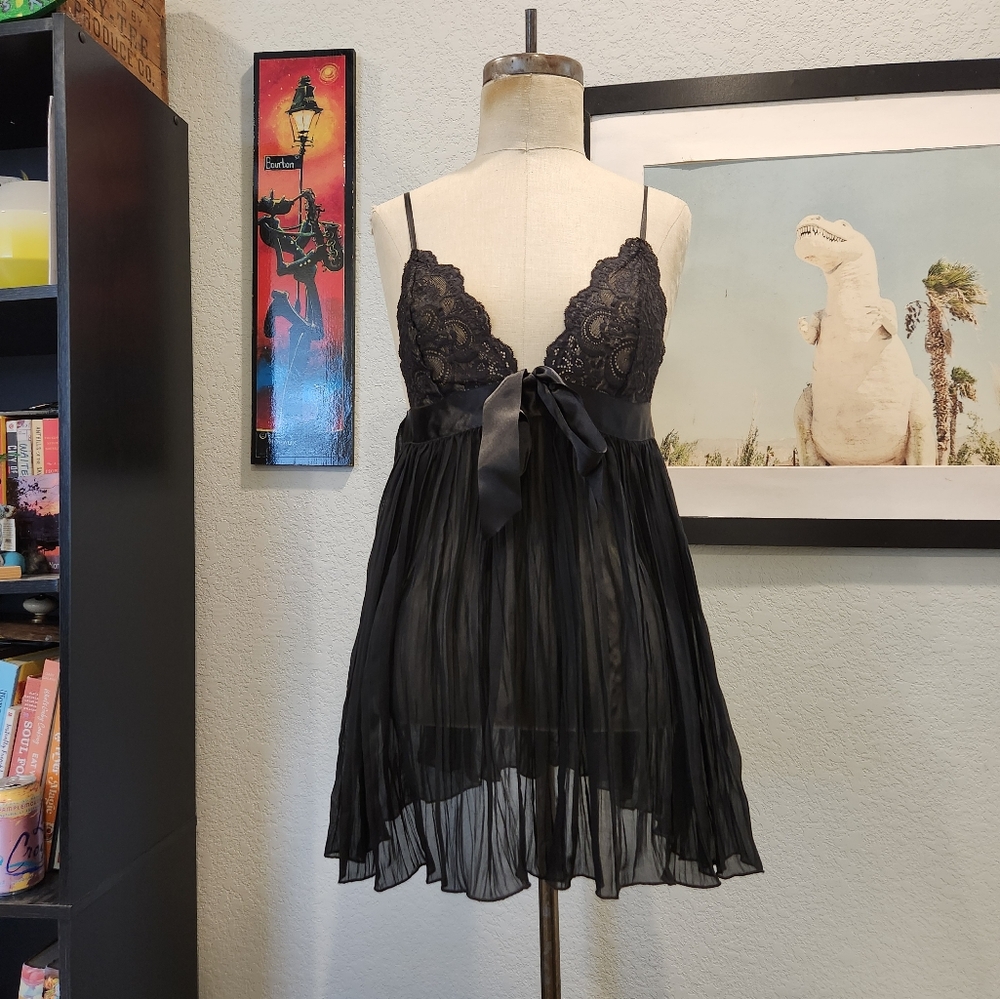 Y2K Victoria's Secret Black Babydoll